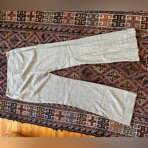 Banana Republic Martin Fit Flare Suit Trouser Pants, gray wool - Picture 4 of 4